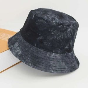 Gray Tie Dye Bucket Hat